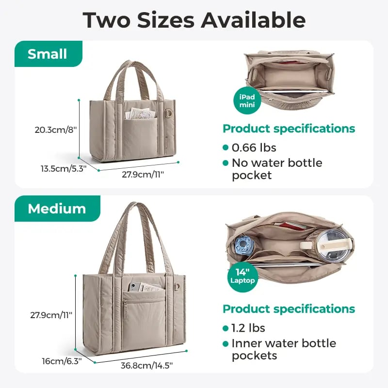 🔥LAST DAY 49% OFF - Women's Crossbody Bag/Tote Handbags with Zipper/Detachable Shoulder Strap